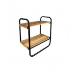 Полка подвесная 2-х ярусная (чёрная)