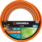 GRINDA FLEX 3 3/4″, 25 м, 20 атм, из термоэластопласта, трёхслойный, армированный, Поливочный шланг, PROLine (429008-3/4-25)