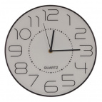 Часы настенные декоративные, L30 W2,5 H30 см, (1xАА не прилаг.)