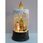 Изделие декоративное "Свеча" с подсветкой, L12 W12 H25 см