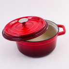 40627 Кастрюля чугун 2,6 л эмаль/покрытие красная MB (х2)