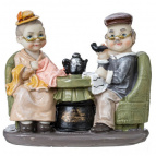 Фигурка декоративная "Бабушка с дедушкой", L15 W8 H14 см
