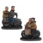 Фигурка декоративная "Бабушка с дедушкой", L17 W7,5 H18,5 см, 2в.