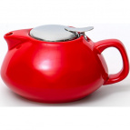 ФЕЛИЧИТА, чайник 750мл с фильтром, ГЛАЗУРЬ, красный, цветная упаковка