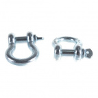 Скоба такелажная омегообразная, 7/8" (22.2 мм), 2 шт, палец 25 мм, г/п 6.5 тн, оцинкованная, ЗУБР