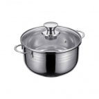 93-BIMv-07 Кастрюля со стек. кр. 3л; 20х10см Linea BIMBO vitro