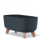 DGCL400W-S433W Кашпо на ножках GRACIA CASE ECO WOOD 39*19,5, h18,7см антрацит (ECO anthracite)