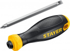 переставная отвертка  PH2/SL6, 80 мм, STAYER Hercules, (2512)