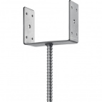 ЗУБР ОС-U 151 х 120 х 60 мм, U-образное основание столба (310286-150)