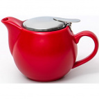 ФЕЛИЧИТА, чайник 350мл с фильтром, МАТОВЫЙ, красный, цветная упаковка