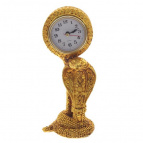 Фигурка декоративная с часами "Змейка" (1хААА, н/п), L9,5 W8 H22 см, 2в.