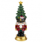 Фигурка декоративная с подсветкой "Щелкунчик" (2хAA н/п), L10,5 W10,5 H31 см