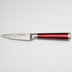 Нож для чистки овощей с красной ручкой "Burgundy" 3,5" (8,89 см)