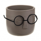 Кашпо СТИВ  D115мм 0,65л со вставкой (французcкий серый)