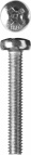 Винт DIN 7985, M4 x 25 мм, 5 кг, кл. пр. 4.8, оцинкованный, ЗУБР