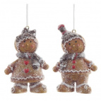 Фигурка декоративная подвесная "Пряничный человечек",   2в.