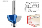 Фреза кромочная калевочная №7, D= 31,8мм, рабочая длина-17мм, радиус-8мм, хв.-8мм, d-12,7мм, ЗУБР Профессионал