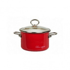 Кастрюля эмал цил 3,0л Bon Appetit виш 8SD185S