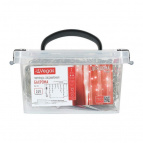 VEGAS  24V Электрогирлянда "Бахрома" 64 красных LED ламп, 12 нитей, в боксе, прозрачный провод, 2*1 м, с блоком питания, удлиняемая /4