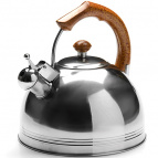 Чайник мет. 4л со свистком дер/руч