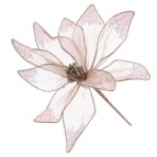 Цветок искусственный "Пуансеттия", L24 W24 H34 см