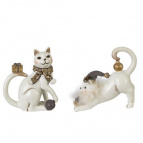 Фигурка декоративная "Кошка", L11 W5 H12 см, 2в.