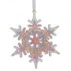 Украшение новогоднее "Снежинка", L10,5 W4 H12,5 см