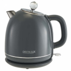 Чайник  DELTA LUX DE-1018  ДВОЙНОЙ КОРПУС, 1,7 л, 2200Вт, серый(12)