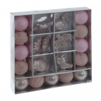 Набор из 20шт Украшение новогоднее "Шар", L40 W8 H40 см