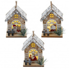 Изделие декоративное с подсветкой "Домик", L7,5 W7 H9,5 см, 3в., (LR54 3 шт.)