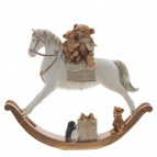 Фигурка декоративная "Мишки на лошадке", L28,5 W5,5 H23 см