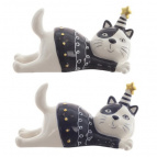 Фигурка декоративная "Кот", L16,5 W10 H8,5 см, 2в.