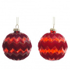 Украшение новогоднее "Шар", L8 W8 H10,5 см, 2в.   Стеклянный