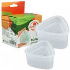 Форма для онигири. Набор 2 шт.Размеры: 6,5х6,5х4 см, 7,5х7,5х4,5 см NEW