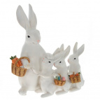 Фигурка декоративная "Зайцы", L17 W10 H20 см