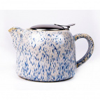 ФЕЛИЧИТА, чайник 600мл с фильтром, КРОШКА, реактив белый с синей крошкой, цветная упаковка