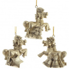 Фигурка декоративная подвесная "Лошадка", L6 W3 H6,5 см, 3в.