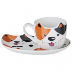 НАБОР ДЛЯ ЗАВТРАКА LEFARD "DOG", 2 ПР.: КРУЖКА 190 МЛ, ТАРЕЛКА 18*12 СМ