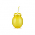 Бутылка Для Напитков С Трубочкой Lemon, 650Мл (Желтый)