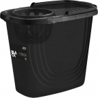 Ведро прямоугольное Spin&Clean Black с отжимом 10 л