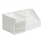 Органайзер для косметики (белый/прозрачный)