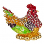 Шкатулка "Курочка", L7 W4 H6 см