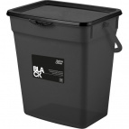 Контейнер для стирального порошка Spin&Clean Black 6 л