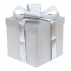 Коробка подарочная (бумага 350г/м2), L25 W25 H25 см