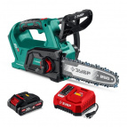 ЗУБР пила цепная аккумуляторная 20 В, 250 мм шина, 1 АКБ LMS (2 Ач) (ПЦБ-2025-21)