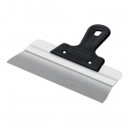 250 мм,нержавеющий шпатель усиленный фасадный, алюминиевая направляющая, 1к ручка (10083-25)