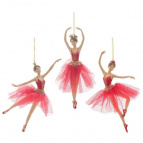 Изделие декоративное подвесное "Балерина", L9 W3,5 H21 см, 3в.