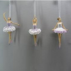 Изделие декоративное подвесное "Балерина",  H11,5 см, 3в