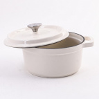 40626 Кастрюля чугун 2,3 л эмаль/покрытие белая MB (х4)